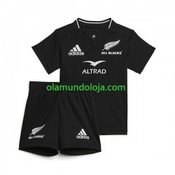 Camisola Rugby ALL BLACKS Criança Equipamento Primeiro 2023 Manga Curta